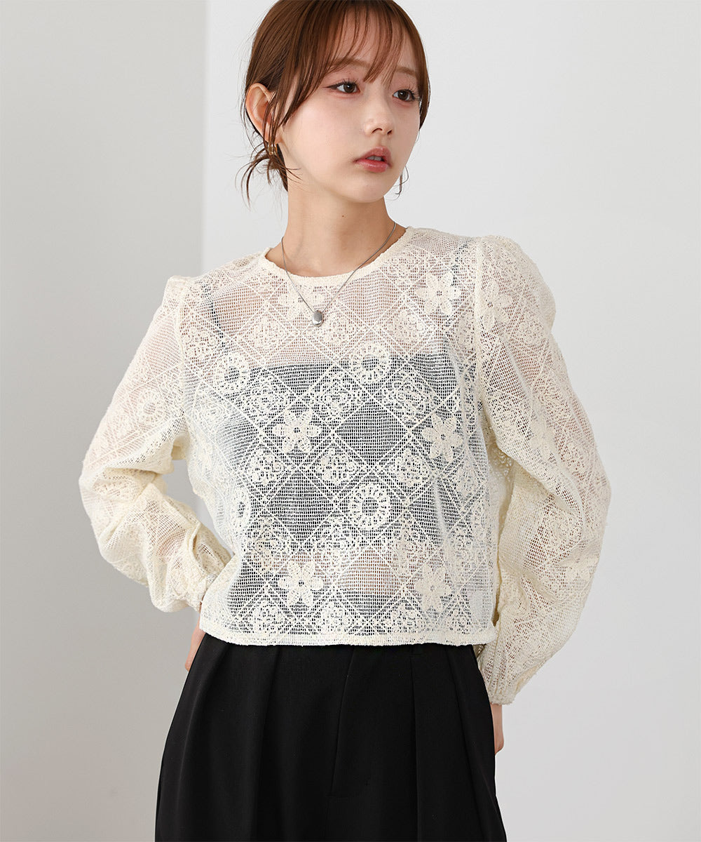 花柄レースブラウス – Bab