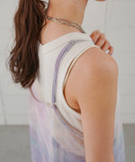 ニュアンス柄シアーキャミワンピース