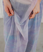 ニュアンス柄シアーキャミワンピース