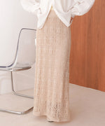 クロシェ編みスカート