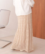 クロシェ編みスカート