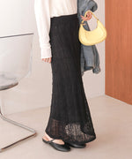 クロシェ編みスカート