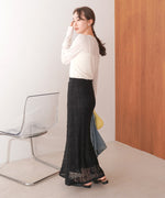 クロシェ編みスカート