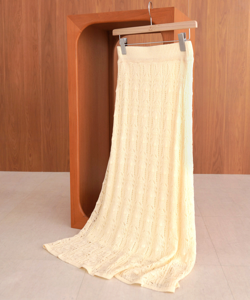 クロシェ編みスカート