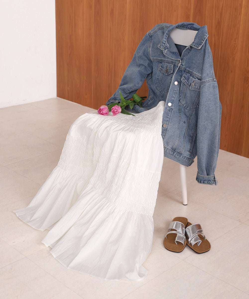 コットンギャザースカート