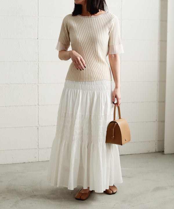 コットンギャザースカート