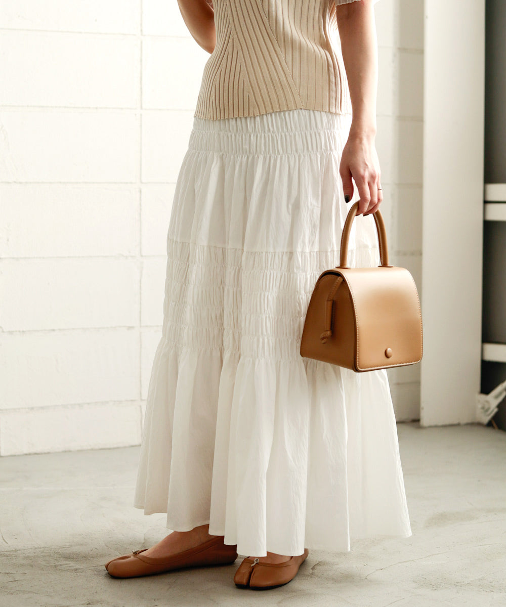 コットンギャザースカート