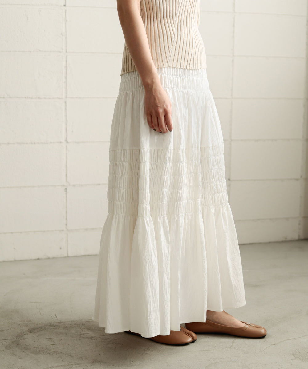 コットンギャザースカート