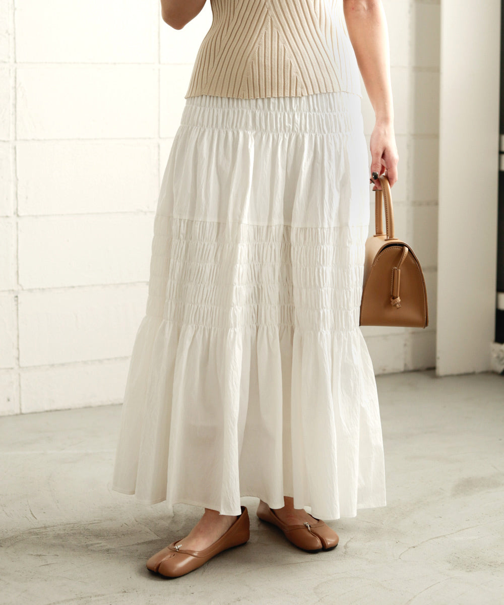 コットンギャザースカート