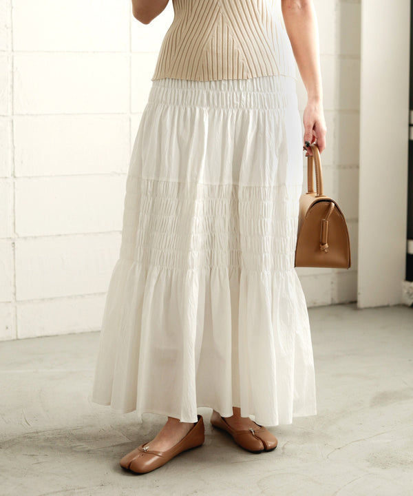 コットンギャザースカート