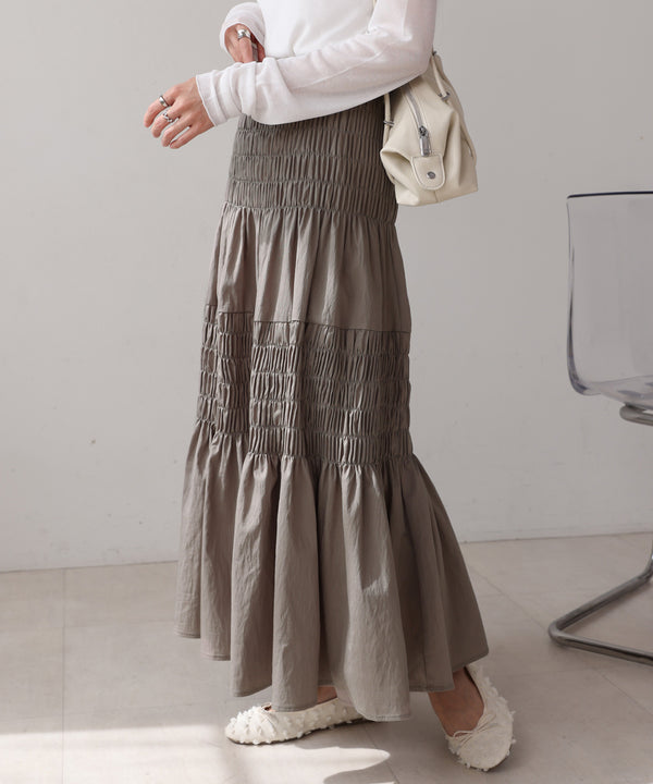 コットンギャザースカート