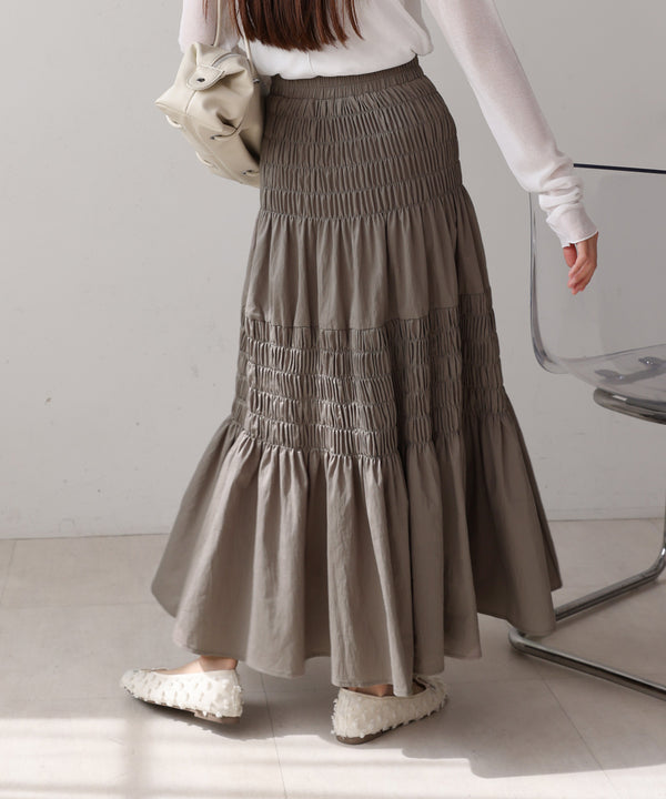 コットンギャザースカート