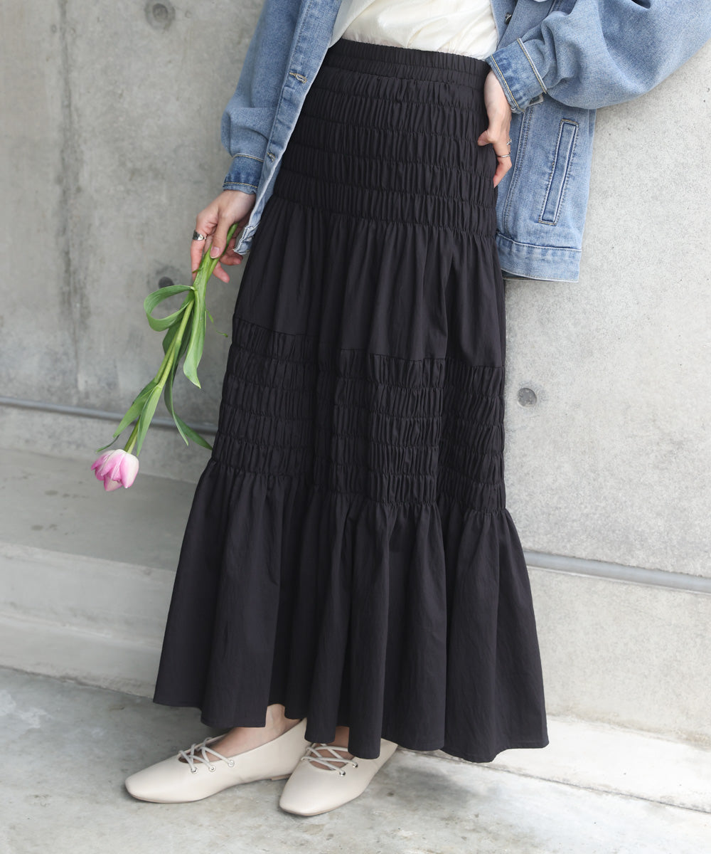 コットンギャザースカート