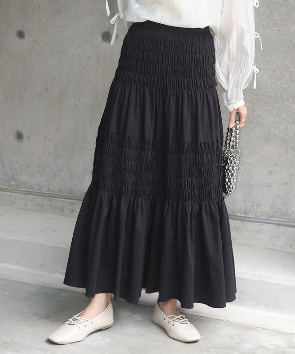 コットンギャザースカート