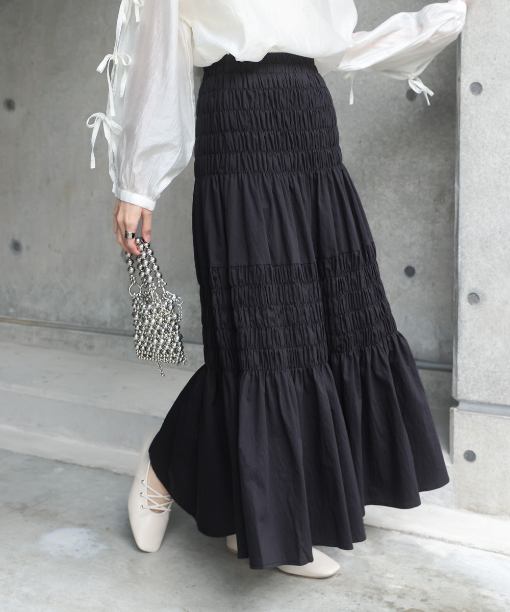 コットンギャザースカート