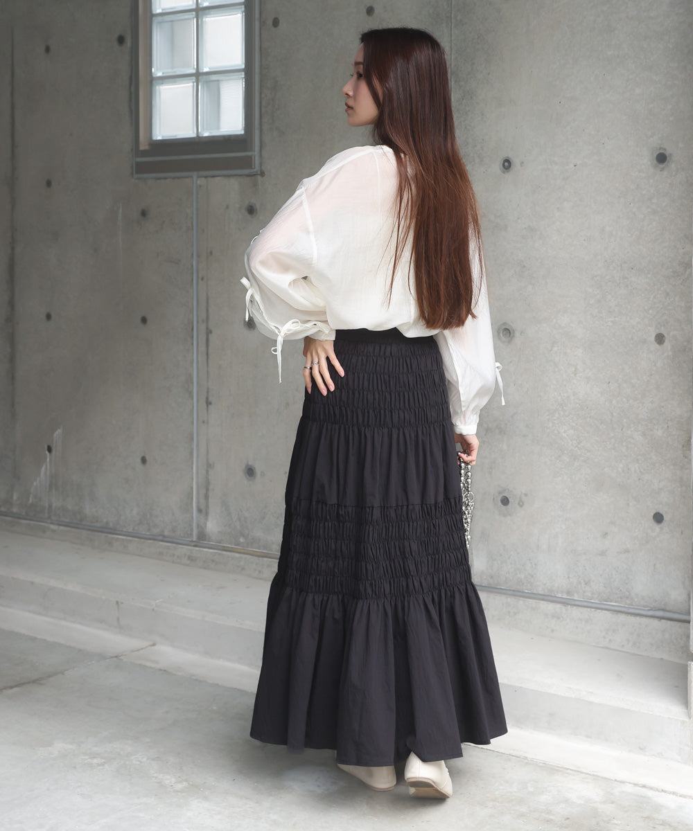 コットンギャザースカート