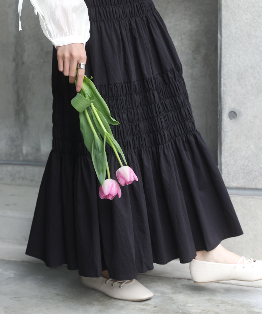 コットンギャザースカート