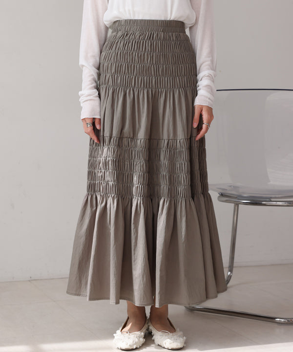 コットンギャザースカート