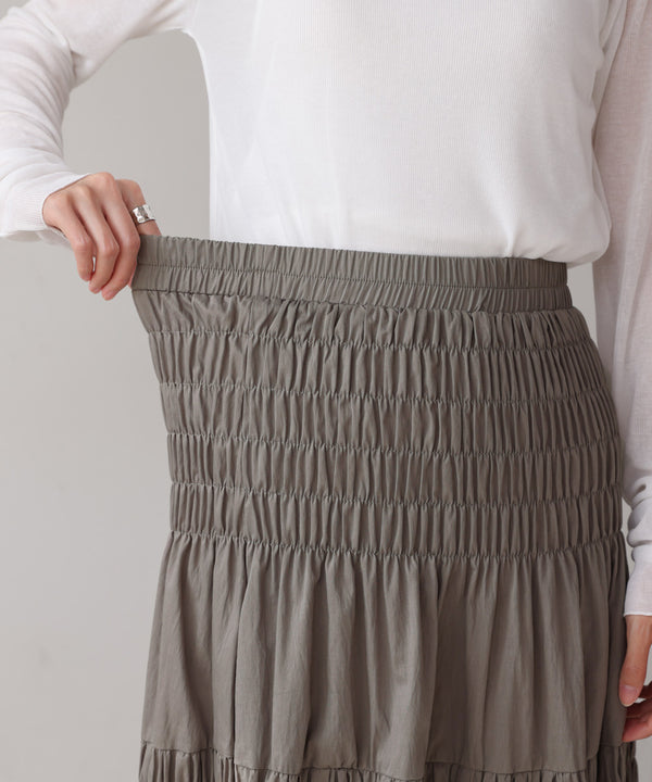 コットンギャザースカート