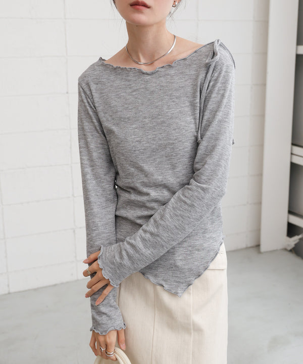 リボンメロートップス