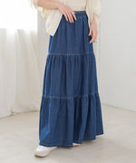 デニムティアードスカート