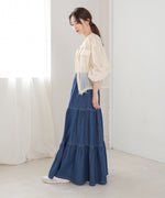 デニムティアードスカート