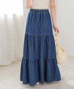 デニムティアードスカート