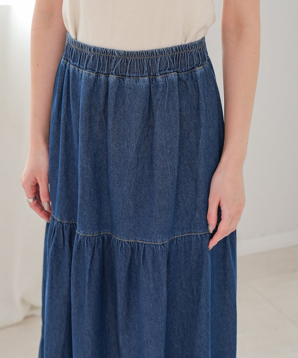 デニムティアードスカート