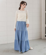 デニムティアードスカート