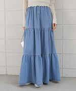 デニムティアードスカート