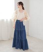 デニムティアードスカート