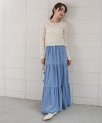 デニムティアードスカート