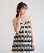 クロシェ編みミニワンピース