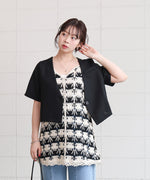 クロシェ編みミニワンピース