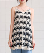 クロシェ編みミニワンピース