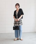 クロシェ編みミニワンピース