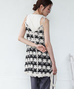 クロシェ編みミニワンピース