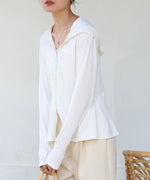 ペプラムダブルＺＩＰストレッチラッシュガードパーカー