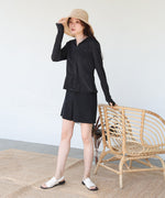 ペプラムダブルＺＩＰストレッチラッシュガードパーカー