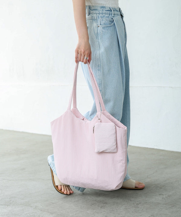 ポーチ付き軽量キルティング　ヌビバッグ