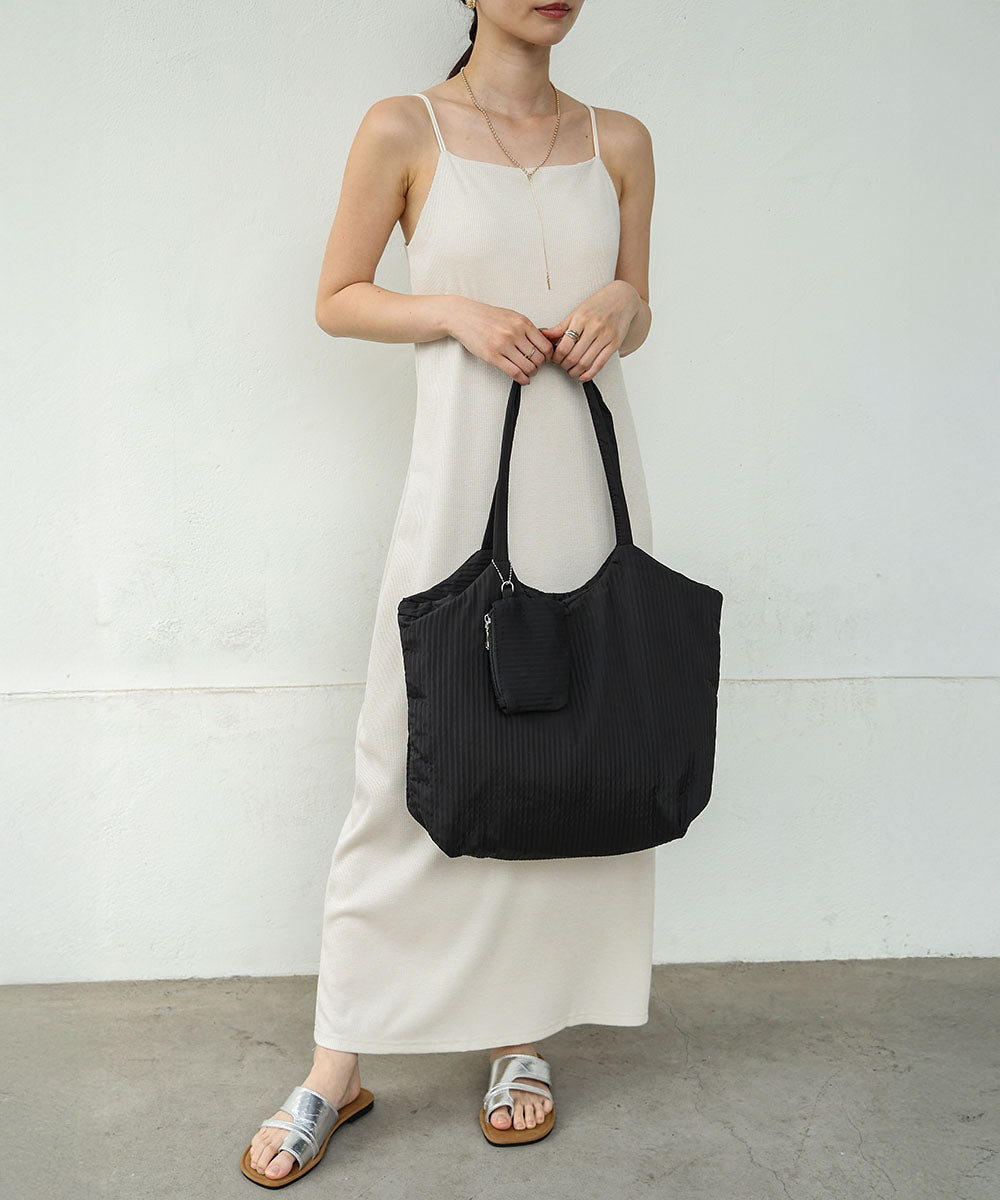 ポーチ付き軽量キルティング　ヌビバッグ