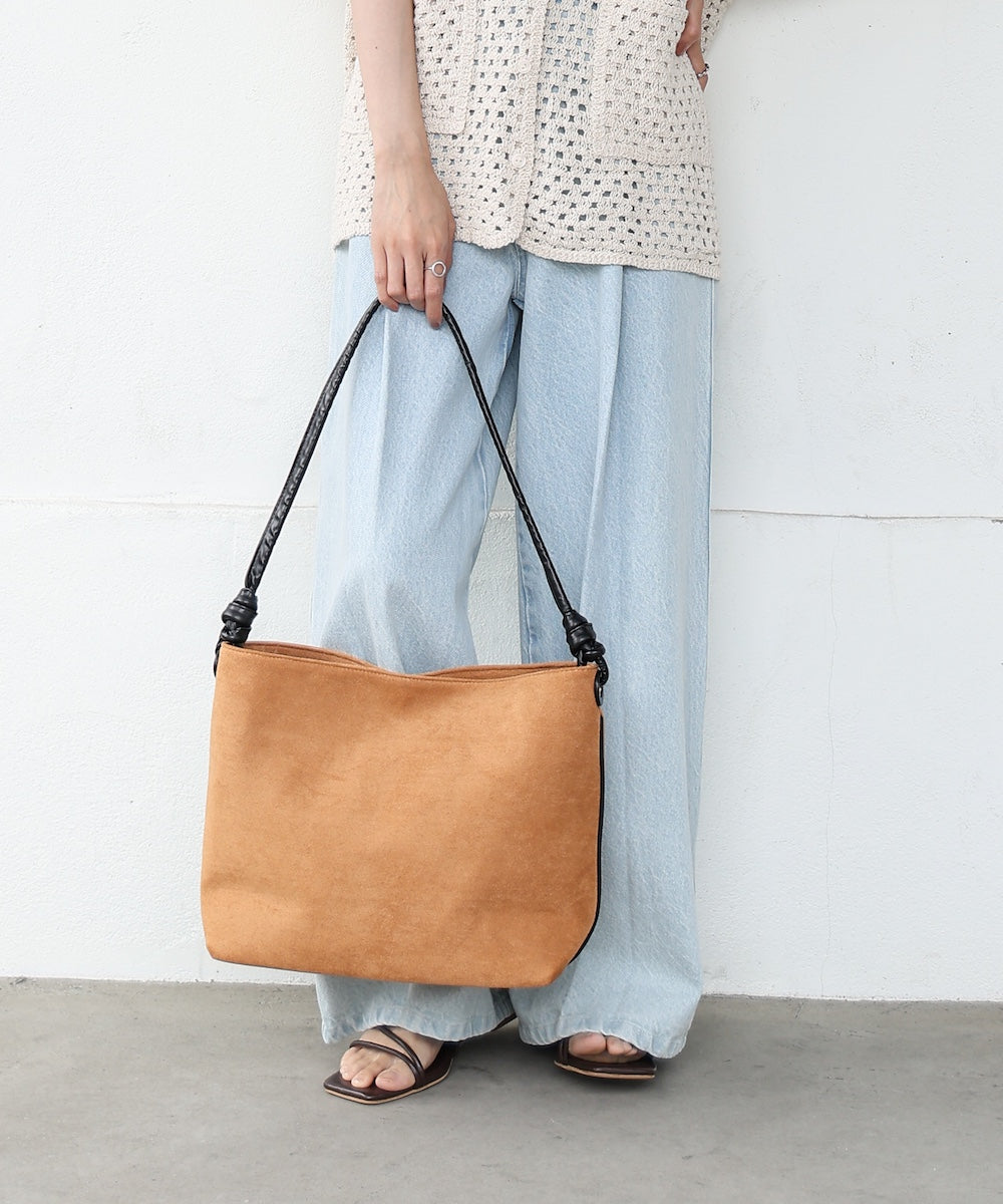 スエード調サイドライン2WAYバッグ