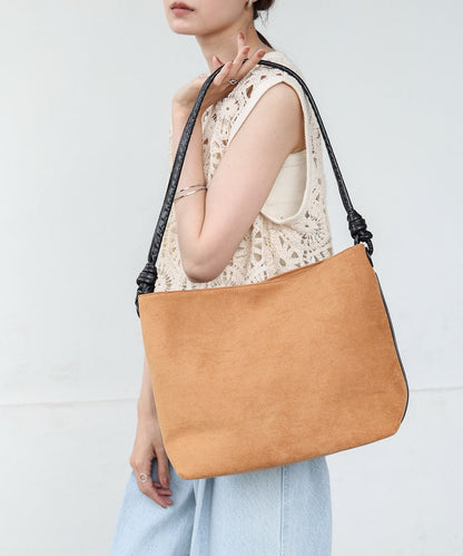 スエード調サイドライン2WAYバッグ