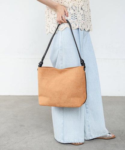 スエード調サイドライン2WAYバッグ