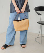 スエード調ハンドルバッグ