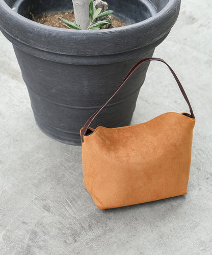 スエード調ハンドルバッグ