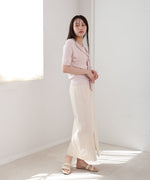 レイヤードデザインドッキング　サマーニットトップス