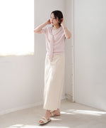 レイヤードデザインドッキング　サマーニットトップス