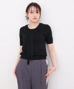 レイヤードデザインドッキング　サマーニットトップス