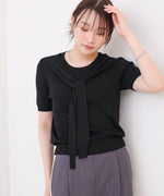 レイヤードデザインドッキング　サマーニットトップス